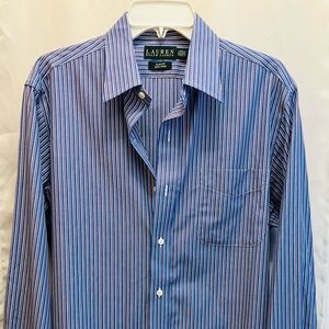 Ralph Lauren men’s slim fit blue and white